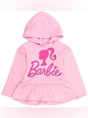 Toddler Girls “Barbie” Fleece Hoodie Pink Size 3T